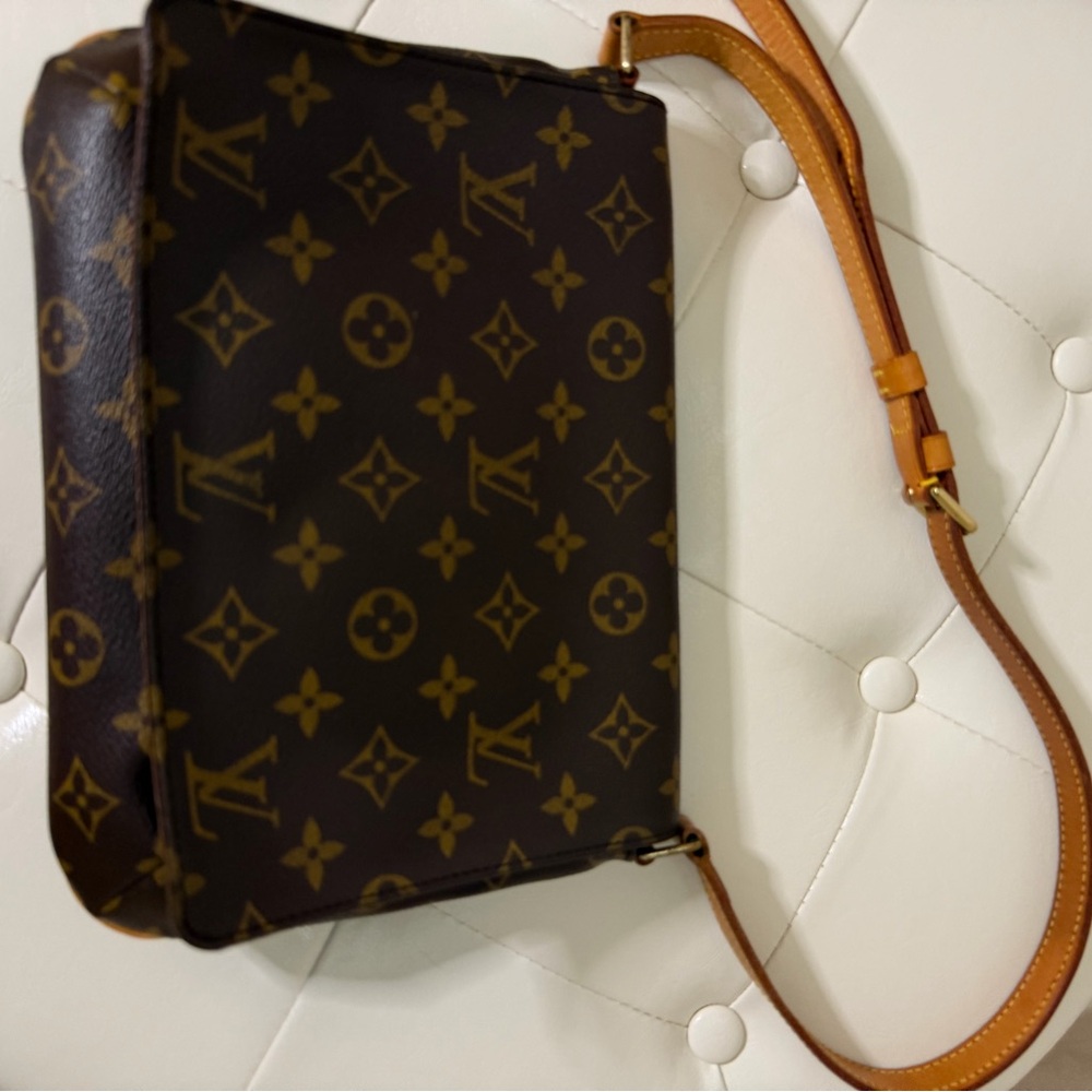 Louis Vuitton Brown and Tan Monogram Shoulder Bag